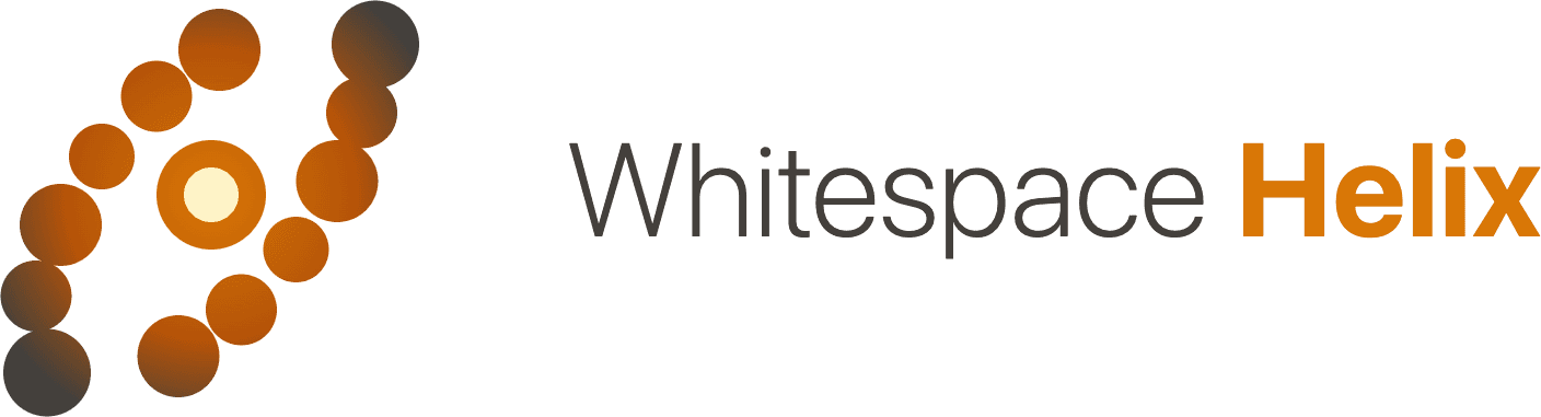 Whitespace Helix Logo with Black Text